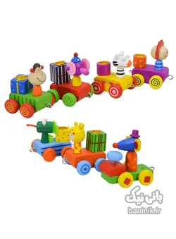 قطار چوبی تولد حیوانات پیکاردو Picardo