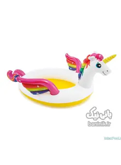 استخر بادی اینتکس طرح یونی کورن بالدار مدل 57441 Intex