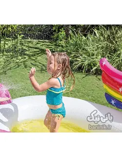 استخر بادی اینتکس طرح یونی کورن بالدار مدل 57441 Intex