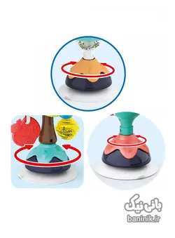 جغجغه چسبان میز غذا هولی تویز Huile Toys 3150 C