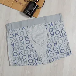 شورت مردانه نیم پا نخی طرح  OK  (6413)