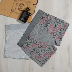 شورت مردانه نیم پا نخی طرح  OK  (6413)