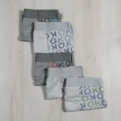 شورت مردانه نیم پا نخی طرح  OK  (6413)