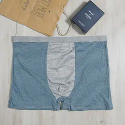 شورت گیاهی نیم پا مردانه طرح راه راه 8789