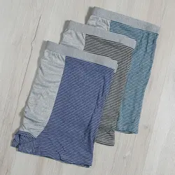 شورت گیاهی نیم پا مردانه طرح راه راه 8789