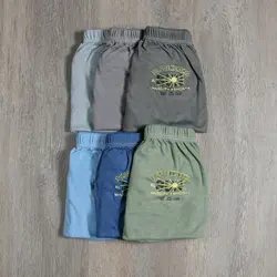 شورت نخی پادار مردانه طرح طلوع خورشید 2548