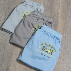 شورت نخی پادار مردانه طرح طلوع خورشید 2548