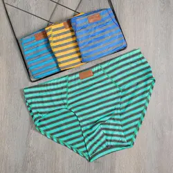 ✅شورت اسلیپ مردانه ملانژ طرح راه راه(4154)✅