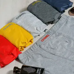 ✅شورت نخ پنبه اعلا نیم پا مردانه 3093 CHANEL (عمده)