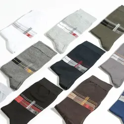 جوراب ساقدار نخی مردانه طرح مربع9568