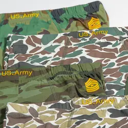 ✅شورت نخی اسلیپ مردانه طرح ارتشی 0352 ✅