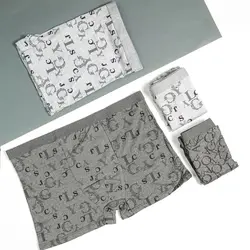 شورت گیاهی مردانه خارجی طرح حروف انگلیسی 8429