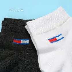 جوراب مچی مردانه نخی طرح راه راه کد ۶۳۷۲