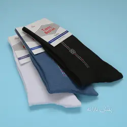 جوراب نخی ساقدار مردانه طرح دار طاق بستان(عمده)۴۵۶۲-