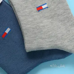 جوراب نخی ساقدار مردانه طرح دار مربع ۳۴۲۸