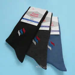 جوراب نخی ساقدار مردانه طرح دار طاق بستان ۱۱۶۲