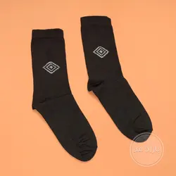 جوراب نخی ساقدار مردانه طرح لوزی(عمده)۷۰۰۶-