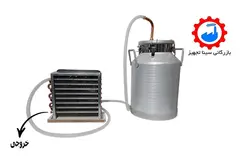 دستگاه عرق گیر و گلاب گیر بیدون (دبه شیری) 20 لیتری
