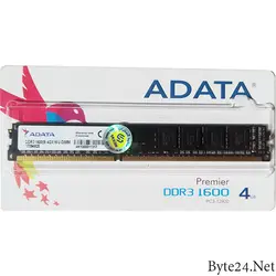 رم دسکتاپ ای دیتا مدل ADATA 4GB DDR3 1600Mhz