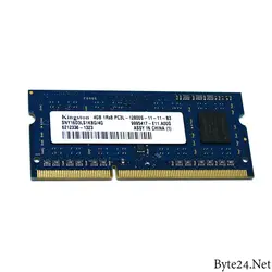 رم لپ تاپ کینگستون مدل 1600 DDR3L PC3L 12800S MHz ظرفیت 4 گیگابایت