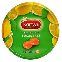 آبنبات رویال لیمو بدون قند و رژیمی کامور مقدار 150 گرم - کاکوتی