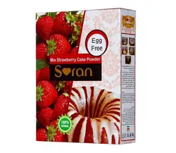 پودر کیک نیمه آماده با شکر قهوه ای و توت فرنگ  سوران مقدار 450 گرم