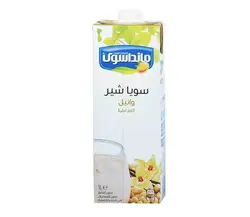 سویا شیر وانیل مانداسوی مقدار 1 لیتر