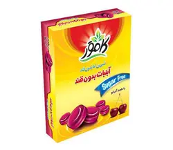 آبنبات آلبالو بدون قند کامور مقدار 160 گرم