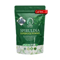 پودر جلبک خوراکی اسپیرولینا میوه ای با طعم بلوبری آلگوتب مقدار 100 گرم - کاکوتی