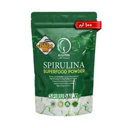 پودر جلبک خوراکی اسپیرولینا میوه ای با طعم پرتقال آلگوتب مقدار 100 گرم - کاکوتی
