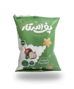اسنک پفی چهارجوانه پیاز جعفری پف استار مقدار 50 گرم - کاکوتی