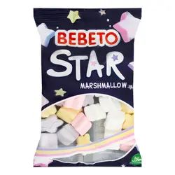 پاستیل مارشمالو ببتو مدل ستاره 25گرمی Bebeto Star Marshmallow - کچی یامی پاستیل