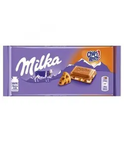 MILKA شکلات شیری کوکی چیپس شکلات 100 گرمی میلکا - کچی یامی