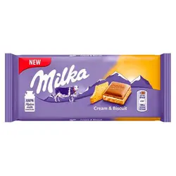 شکلات میلکا کرم و بیسکوییت - کچی یامی