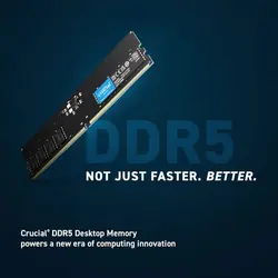 رم دسکتاپ DDR5 تک کاناله 4800مگاهرتز Crucial CL40 ظرفیت 32گیگابایت