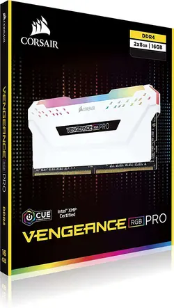 رم دسکتاپ DDR4 دو کاناله 3200 مگاهرتز CL16 کورسیر مدل VENGEANCE RGB RPO (white) ظرفیت 16گیگابایت
