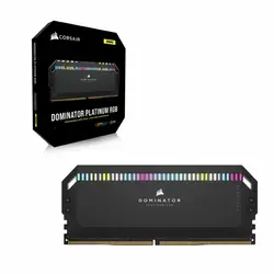 رم دسکتاپ DDR5 دوکاناله 6000مگاهرتز CL36 کورسیر مدل CORSAIR DOMINATOR PLATINUM RGB ظرفیت 32 گیگابایت