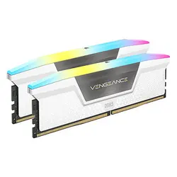 رم دسکتاپ DDR5 دوکاناله 5200مگاهرتز CL40 کورسیر مدل VENGEANCE RGB(white) ظرفیت 32 گیگابایت