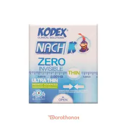 کاندوم کدکس 3عددی مدل Zero Invisible