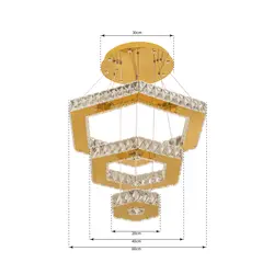 لوستر مدرن آویز شش ضلعی کد 0099 دکورابو