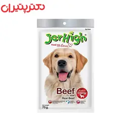 غذای تشویقی سگ  JerHigh جرهای مدل گوشت گاو وزن 70 گرم