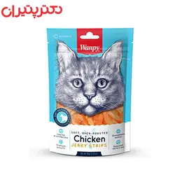 غذای تشويقى گربه ونپی مدل Chicken Jerky Strips وزن 80 گرم