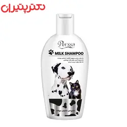 شامپو سگ و گربه پرسا مدل شیر وزن 500 گرم
