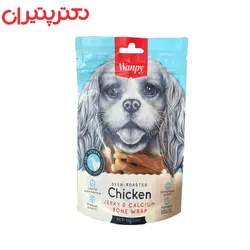 غذای تشویقی سگ ونپی مدل chicken &amp; calcium وزن 100 گرم