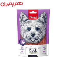 غذای تشویقی سگ ونپی مدل Duck Fillets وزن 100 گرم - پت شاپ اینترنتی دکتر پتیران