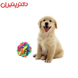 اسباب بازی سگ طرح توپ پیچ در پیچ