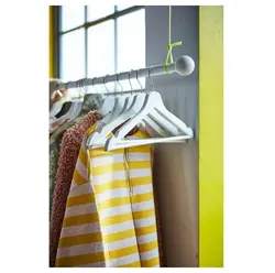 چوب لباسی سفید 8 عددی ایکیا BUMERANG