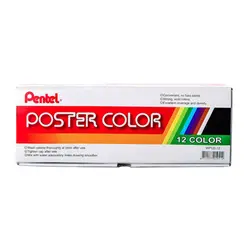 گواش 12 رنگ پنتل poster color pentel - فروشگاه اینترنتی اِشل آرت