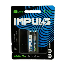 باتری نیم قلمی آلکالاین پلاس ایمپالس IMPULS - فروشگاه اینترنتی اِشل آرت