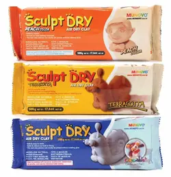 خمیر مجسمه سازی مانگیو هوا خشک سفید - فروشگاه اینترنتی اِشل آرت